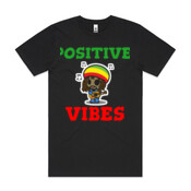 POSITIVE VIBES - Mens Block T shirt