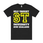 SELF TAUGHT-UNIVERSITY - Mens Block T shirt