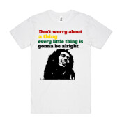 BOB MARLEY-LYRICS - Mens Block T shirt