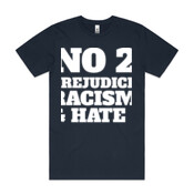 NO TO RACISM - Mens Block T shirt