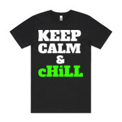 KEEP CALM & CHILL - Mens Block T shirt