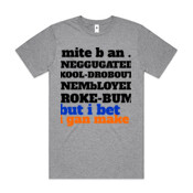 UNEDUCATED BUM - Mens Block T shirt
